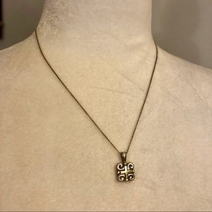 Vintage 925 Sterling Silver SK Pendant & Chain